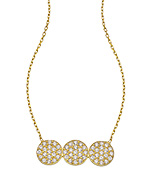 SKU Jewelry CZ Tri-circle Pendant Necklace